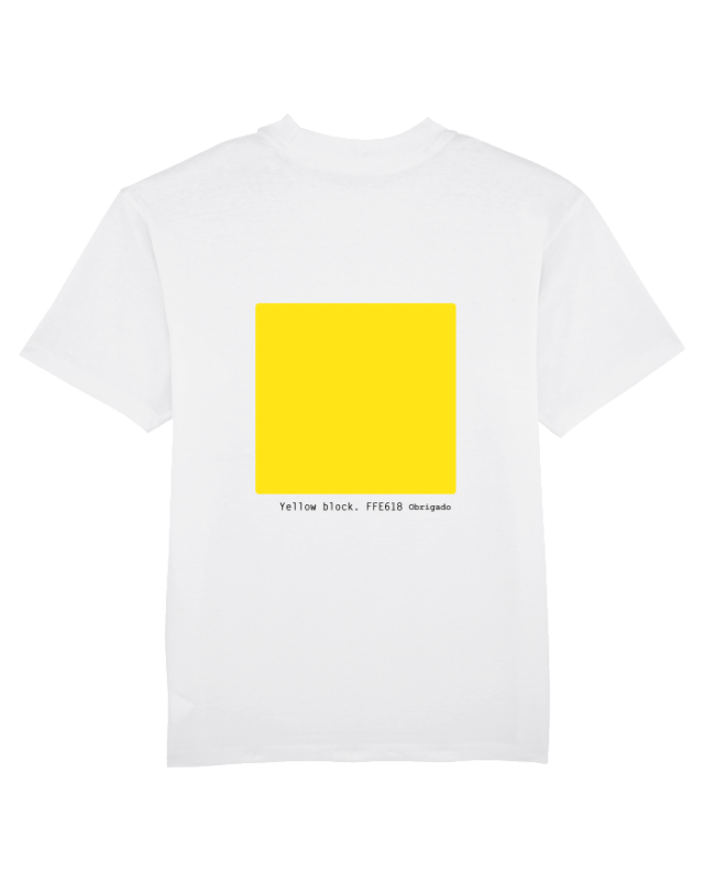 Color Block. FFE618 | T-shirt
